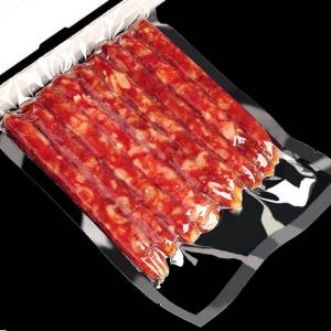 Transparent Plastic 3 Sides Vacuum Food Bags For Meat Package