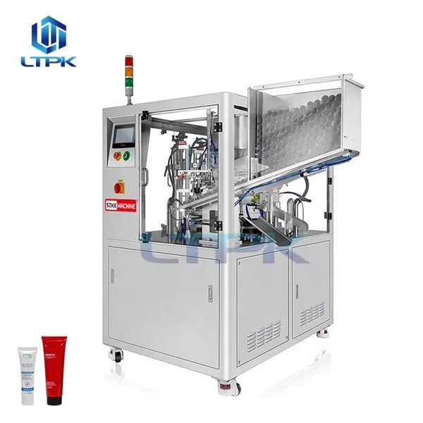 LTPK LT-009 Automatic Ointment Body Lotion Cosmetic Cream Toothpaste Plastic Soft PE Ultrasonic Tube Filling and Sealing Machine