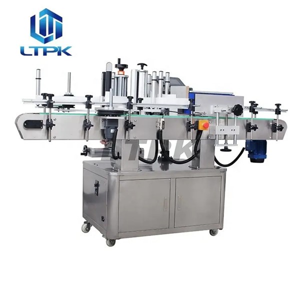 LTPK LT-220A Automatic Self Adhesive Label Sticker Applicator Water Tin Can Jar PET Plastic Round Bottle Labeling Machine Prices