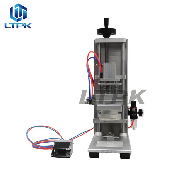 LTPK LT-DDX450D Semi Automatic Desktop Snack Food Juice Beverage Vial Beer Sauce Milk Glass Bottle Screw Sealing Capping Machine