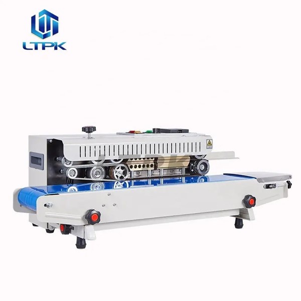 LTPK LT-FR900 Horizontal Band Sealer Frozen Food Detergent Flour Tea Coffee Plastic Film Pouch Continuous Bag Sealing Machine