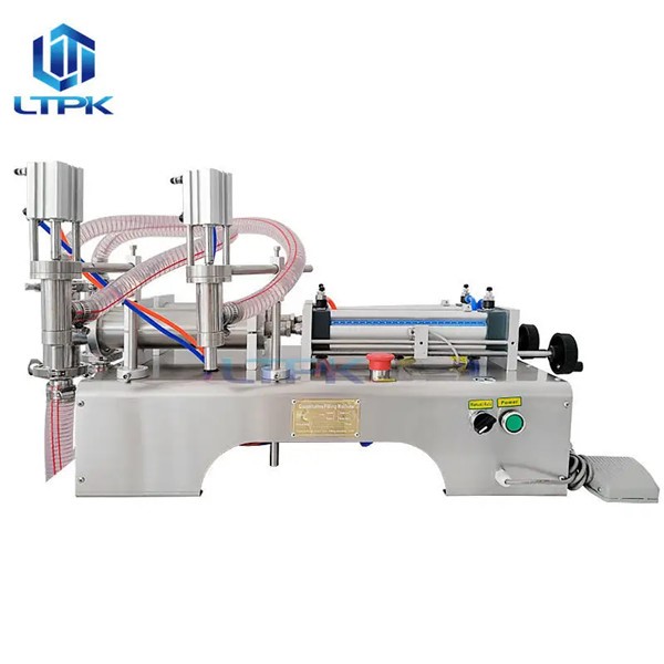 LTPK LT-G2WY Low Price 100-1000ml Semi Automatic Perfume Water Beverage Drink Hot Oral Syrup Liquid Soap Bottle Filling Machines