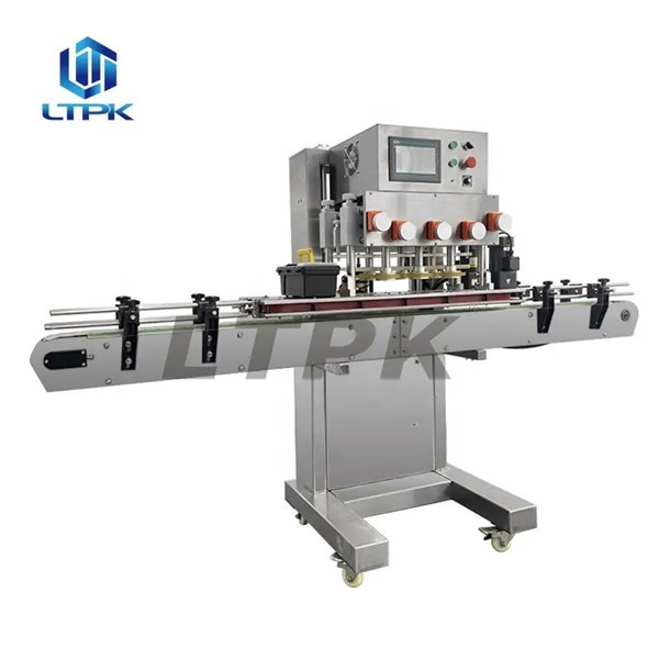 LTPK LT-GC6 Automatic Six Wheel Engine Lubricate Oil Laundry Detergent Jerry Can Jar Plastic Water Bottle Screw Capping Machines