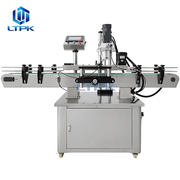 LTPK LT-SC440 Automatic Water Detergent Cosmetic Cream Liquid Soap Sprayer PET Plastic Bottle Screwing Sealing Capping Machines