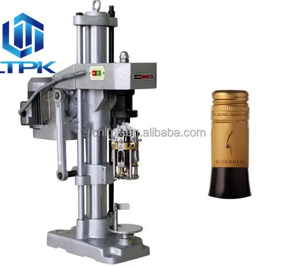 LTPK LT-TY1 Semi Automatic Beverage Sport Drink Soda Wine Whiskey Vodka Liquor Bottle Ropp Cover Capper Capping Sealing Machines