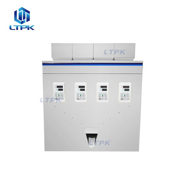 LTPK LT-W200F Four Heads Peanut Grain Popcorn Flour Snack Food Cashew Screw Dry Powder Granule Particle Weighing Filling Machine