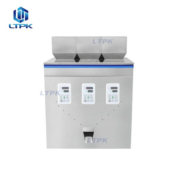 LTPK LT-W200T Three Heads Nut Snack Food Grain Coffee Bean Flour Oat Powder Granule Particle Dispensing Weighing Filling Machine