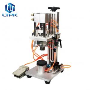 LTPK LT-X80 Semi Automatic Desktop Pneumatic Mouth Spray Glass Bottle 10ml Perfume Bottle Press Crimping Capping Machine Price