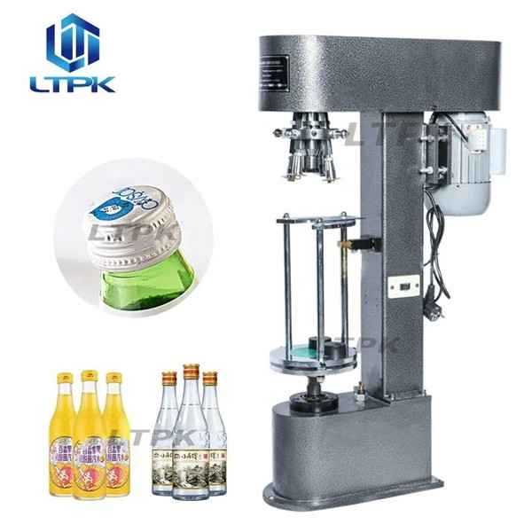 LTPK DK-50D Semi Automatic Champagne Whisky Vodka Red Wine Ropp Lid Capper Crimping Locking Capping Machines