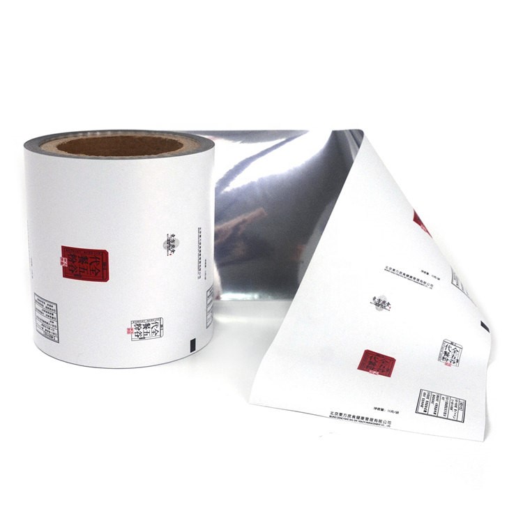 Laminated Material Pet/Vmpet/Pe Packaging Plastic Roll Film With Custom Logo Design Printing