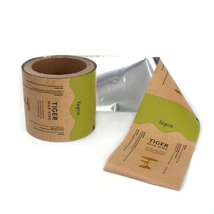 Laminated Material Pet/Vmpet/Pe Packaging Plastic Roll Film With Custom Logo Design Printing